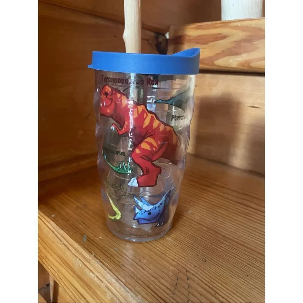 Tervis Dinosaurs Made in USA Double Walled Insulated Tumbler Cup, 10oz Wavy